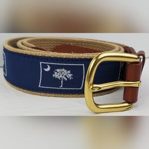 Leatherman Ltd South Carolina State Flag Golf Belt - Size 36 - GUC